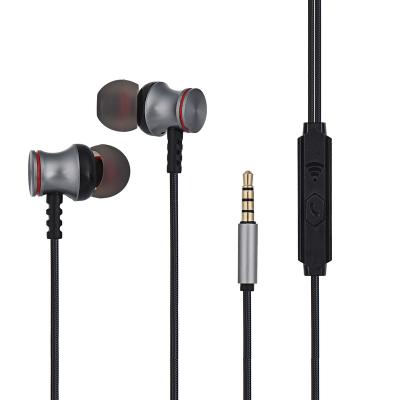 China hot sale In-ear metal earphone earphone 3.5mm wired earbuds with microphone for sale