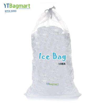 China China Supplier Disposable Food Grade Disposable Ice Cube Plastic Bag Pe Drawstring Polyethylene Polyethylene Ice Pack for sale