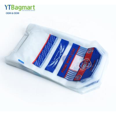 China Disposable Logo Printed Food Packing Plastic poly high quality pe LDPE bread bag wicket bag for bread packaging for sale