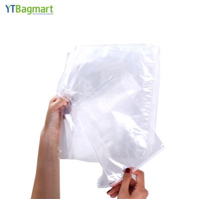 China Poly Slider Saddle Pack Seal Pack Disposable Transparent PE PP Grocery Fresh Grocery Bags Custom Plastic Counter Bag for sale