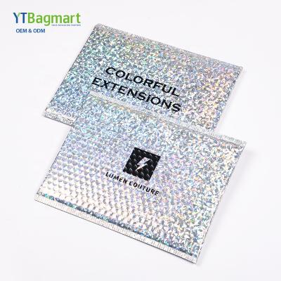 China Durable/Protective/Recyclable/Shockproof Shockproof Metallic Charm Custom Mailing Mailing Bags Self Seal Adhesive Padded Bubble Envelopes Holographic Mailing Poly for sale