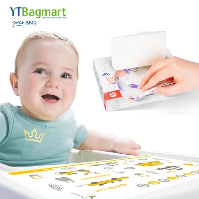 China Viable Extra Sticky BPA Free PE Plastic Baby Place Mat Custom Printed Disposable Place Mats For Toddlers for sale