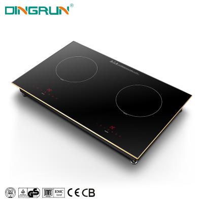 China Hotel OEM Quality Induction Cooktop Double Burner Kitchen Stove Portable Hob 220 Volt 2200W Ceramic Cooking Infrared Induction Cooker for sale