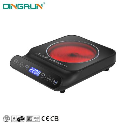 China Professional Manufacturer Hotel Single Hob 1 Burner Electric Ceramic Cooktops Portable Induction Stove Electric Infrared Cooker for sale