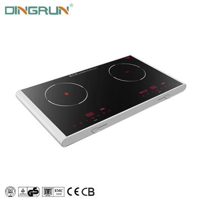 China High Quality Hotel Induction Cooktop Stove Home Appliance 2 Burner Touch Control Induction Cooker for sale