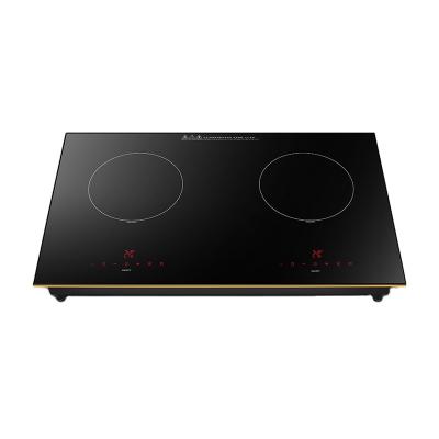 China Hotel Hot Selling Multifunctional Electric Induction 50Hz Universal Desktop Dual Burner Hob for sale