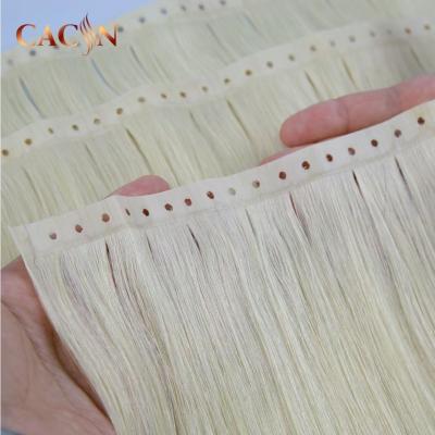 China Silky Straight Wave Remy Tape Hair Extensions Natural Direct Double Drawn Wholesale for sale