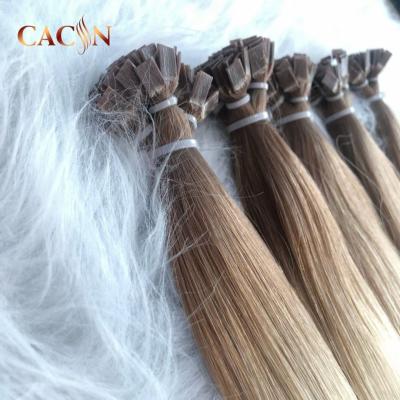 China Wholesale Express Silky Straight Hair Extension Wholesale Pre-bond Alibaba Remy Human Hair Flat Wave Tip Hair Products for sale