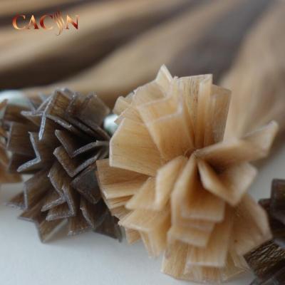 China Russian Double Drawn Wave Quality 100% Silky Straight Best Hair Extension V Tip for sale