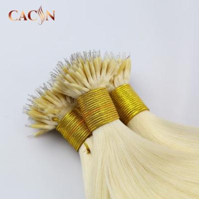 China Hot Sale 100% Virgin Micro Ring Links Hair Micro Loop Extensions Good Quality Silky Straight Wave Micro Ring Loop for sale