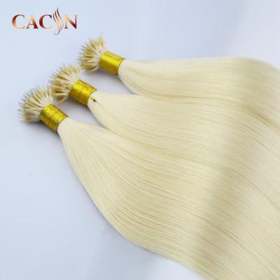 China Silky Straight Wave Loops Micro Ring Beads Human Hair Extensions Body Wave 613 Blonde Micro Ring Hair Color for sale