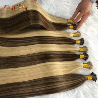 China Silky Straight Wave Cuticle Aligned Raw Indian Hair Ring Hair Extensions Nano for sale