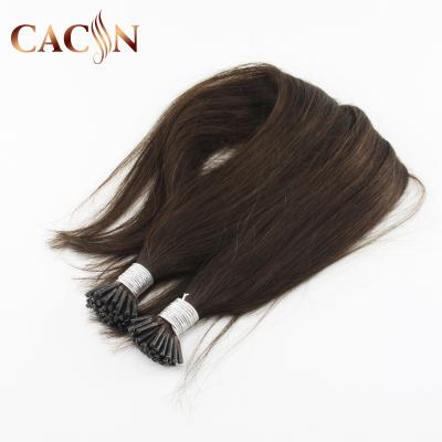 China Cheap Silky Straight Wave I-Tip Human Hair Top Natural Extensions, Brazilian Tiny Tip Hair, 100% Keratin Fusion Tip Remy Hair Extension for sale