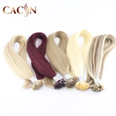 China Wholesale Free Sample 9A Silky Straight Grade Keratin U Tip Raw Virgin Hair Extensions ,Big Length U Tip for sale