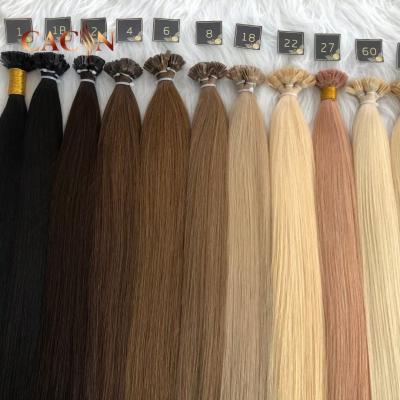 China Silky Straight Wave Prebonded Hair U Tip/Flat Tip/i Tip Hair Extensions Double Drawn Italian Keratin Flat Tip Hair Wholesale for sale