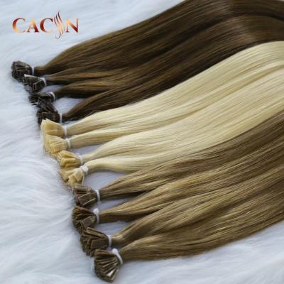 China Wholesale Tip Hair Extension Remy Thick End Keratin Silky Straight Wave Fashion Hair Extension Virgin Fan Tip Hair Extension for sale