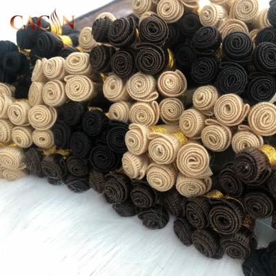 China Silky Straight Wave Raw Double Drawn Hair Weaves Bundles Seller 10a Grade Hand Tied Hair Weft Extensions for sale