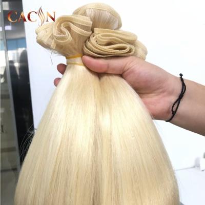 China Cuticle Pulled Silky Straight Wave Virgin Russian Virgin Hair Double Lined Virgin Hair Flat Weft for sale