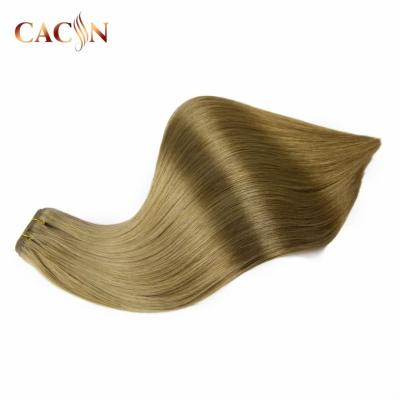 China Hot Sale Factory Wholesale Price Factory Wholesale Price Bone Wave Silky Straight Human Hair Extension No Double Tangle Machine Weft for sale