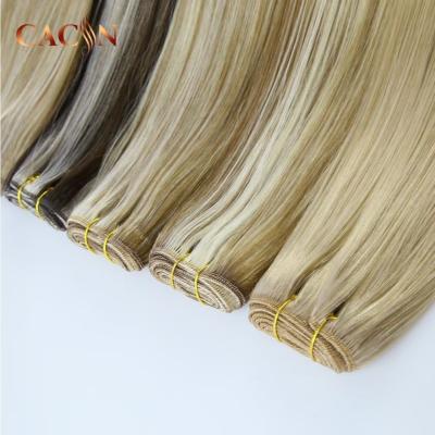 China Silky Straight Wave Remy Human Machine Straight Weft Wholesale New Product for sale