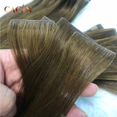 China Wholesale Natural Virgin Human Silky Straight Wave Invisible Tape In Kinky Curly Hair Extensions for sale