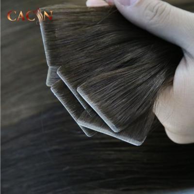 China Wholesale Remy Invisible Tape In Russian Silky Straight Wave Double Pulled Injection Tape Hair Extensions for sale