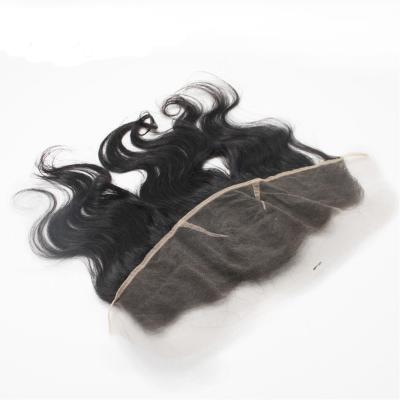 China Body Wave Best Sheer Swiss Lace Headband , Extra Fine Thin Swiss Lace 13x4 Headband for sale