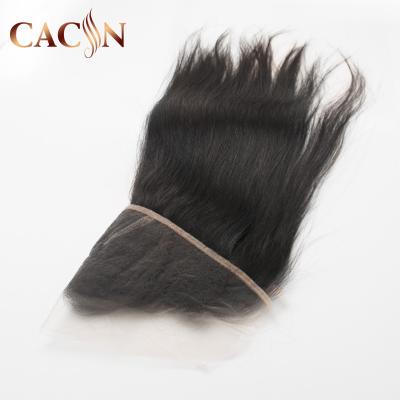 China Good Quality Silky Straight Wave Lace Headbands And Closures Hair , Transparent Brazilian Lace Headbands Virgin Human Hair for sale