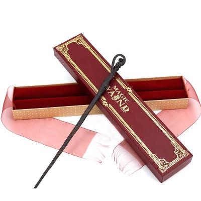 China Europe RTS Steel Core Magic Wand Halloween Magic Fleur Isabelle Delacour Gift With Red Gift Box for sale