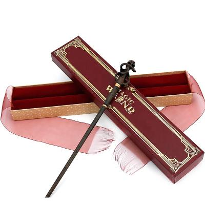 China Europe Death Eaters Curve Harry Potter Magic Wand With Red Box As Halloween Christmas Gift Gift for sale