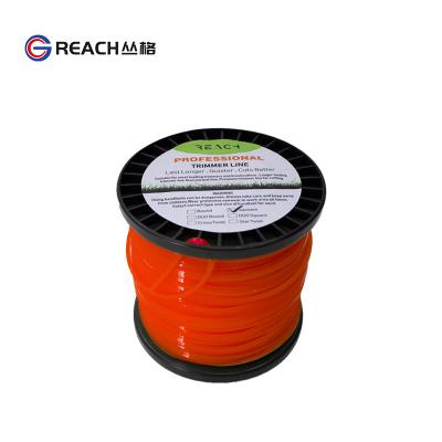 China Nylon Square trimmer line Nylon Quality trimmer line Dia 3.3mm Length 100 meters for sale