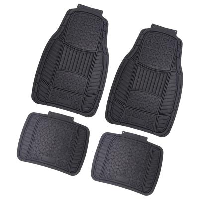 China Anti-silp Car Mats Foot Mat Durable Pvc Car Accessories Waterproof Good Fit Floor Mat 4 Pieces for sale