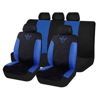 China Breathable Set 1 Car Seat Cover Set 5 Seat Vehicle Fabric Interior Car Seat Covers for sale