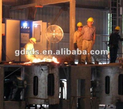 China KGPS-2Ton Iron Melting Brass Melting Induction Furnace, Electric Brass Induction Melting Furnace for sale