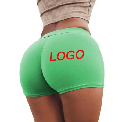 China New Style Anti-Wrinkle Fashion Candy High Waist Yoga Gym Summer Shorts Women Shorts Casual Panties For Cycling for sale