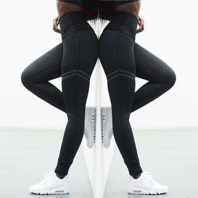 China Antibacterial High Stretch High Waisted Workout Leggings Sports Yoga Leggings For Women for sale