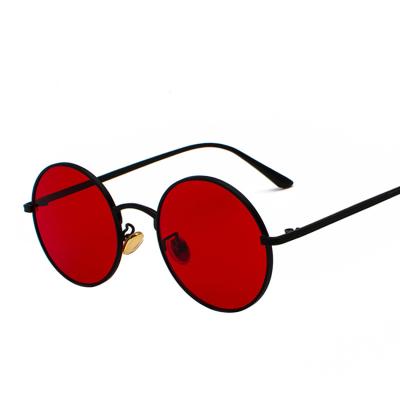 China Men's and women's style punk sunglasses metal round frame sunglasses retro fashion sunglasses for sale