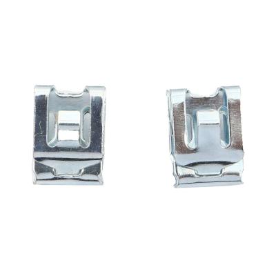 China Custom Home Appliance Metal Pressing Parts Chrome Coating Automotive Stamping Sheet Metal Stamped Parts Spring Clip Fastener for sale