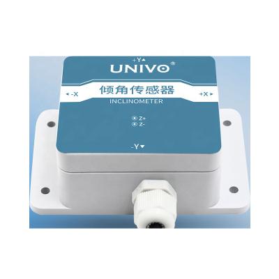 China Ultra-Fast Output UNIVO Inclinometer Gyro Inclination Sensor Horizontal Attitude Induction Controller Angle Measurement RS485 Output for sale