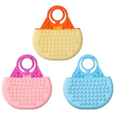 China Waterproof Bubble Effort Snap Button Handbag For Silicone Buster Bag Women Handbags Ladies for sale