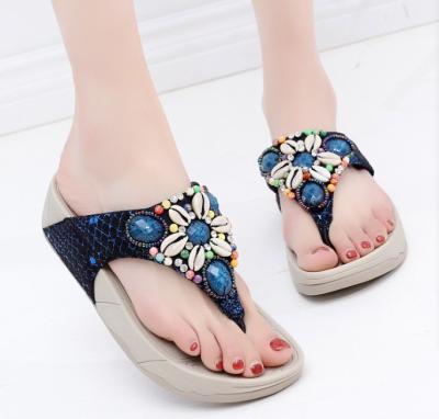 China Lit 2019 New Fashion Bohemian Ladies Brands Summer Beach Women's Flat Women Sandals Shoes for sale