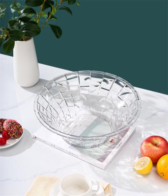 China Customized Diversified Irregular Clear Plastic Candy Tray Disposal Plastic Tray Stackable Grid Patterns Fruit for sale