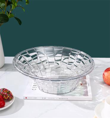 China Sustainable Fashion Customized Irregular Oval PET Material Large Fruit Plastic Tray Food Plastic Clear Serving Tray for sale