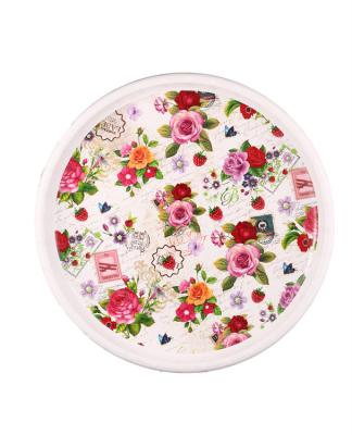 China Hotel Home Support Restaurant Multi Style Custom Size Round Plastic Serving Tray Hard Fast Food Plastic Serving Tray for sale