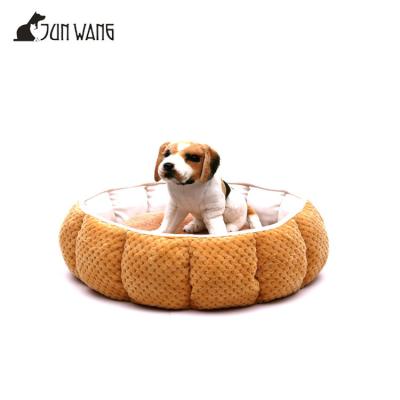 China Viable Removable Pet Mat Cushion Cattery K Mat Dog Bed Round Pumpkin Sleeping Pillow Mat Dog Nest Pet Bed for sale