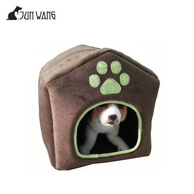 China 2019 Multifunctional Luxury Super Soft Plush Indoor Cat Bed House Dog Pet House Sustainable for sale