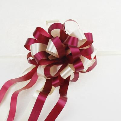 China Luster Hot Sell Multicolor Decorative Pull Flower Gold Pull Flower Ribbon For Holiday for sale