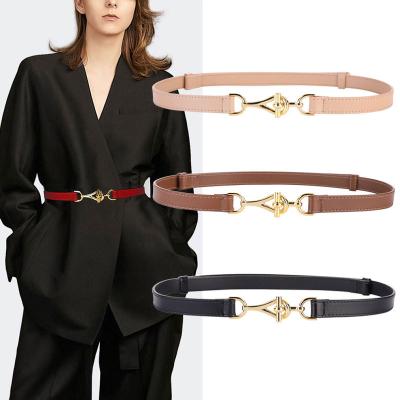 China 2021 new style women's fashion belt genuine leather adjustable thin genuine leather waist belt for sale