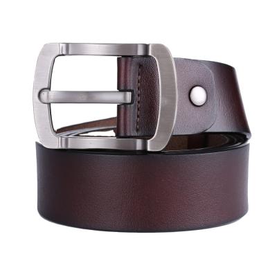 China 2021 Brand Luxury Genuine Leather Men's Genuine Leather Belt Buckle Belt Genuine Cowhide Leather Belt For Men Real Leather Belts Men for sale