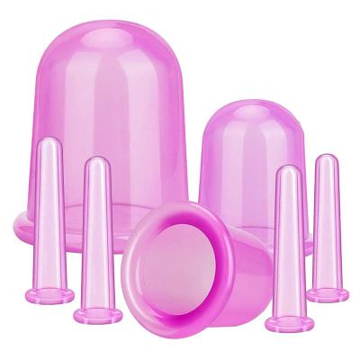 China Cupping Vacuum Massage Pain Relief Body Muscle Massage Cup Silicone Face Vacuum Massage Cup Facial Massage Cup for sale